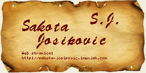Šakota Josipović vizit kartica